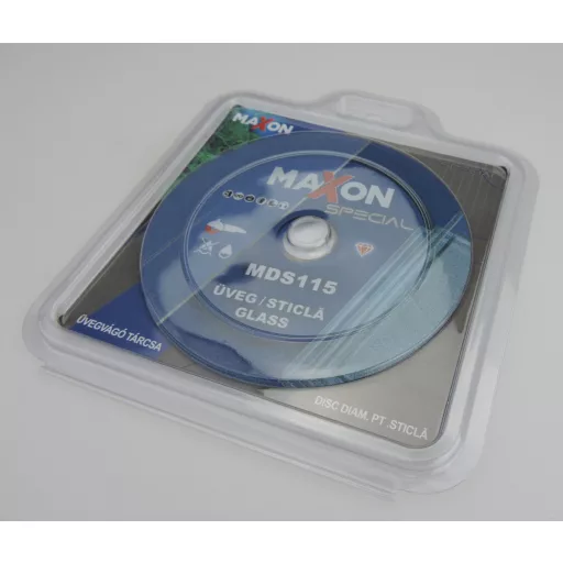 DIATECH üvegvágó és csiszolótárcsa MAXON 115x22,2x15,0mm (Galván bevonatú tárcsa)