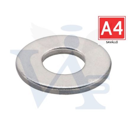 Alátét-A4-DIN125/A M-10 LAPOS  - SAVÁLLÓ