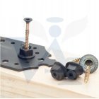 Faforgácslap-csavar      5,0x 50 DÍSZES - Szegezőlemez csavar illesztő-alátéttel DMX (ÁR=1db!)