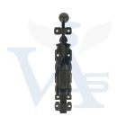 Tolózár 200mm BAJONETT Díszes SPANYOL N°6109  /200x  35mm AMIG Mod.411 Fekete