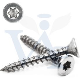   Faforgácslap-csavar    3,0x  18 TORX - Tövigmenet FEHÉR-HORGANYZOTT