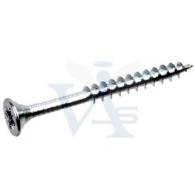   Faforgácslap-csavar RM 4,0x  80 SÜLLYE.  - FEHÉR PZ-2 Részmenet L=  80/48mm