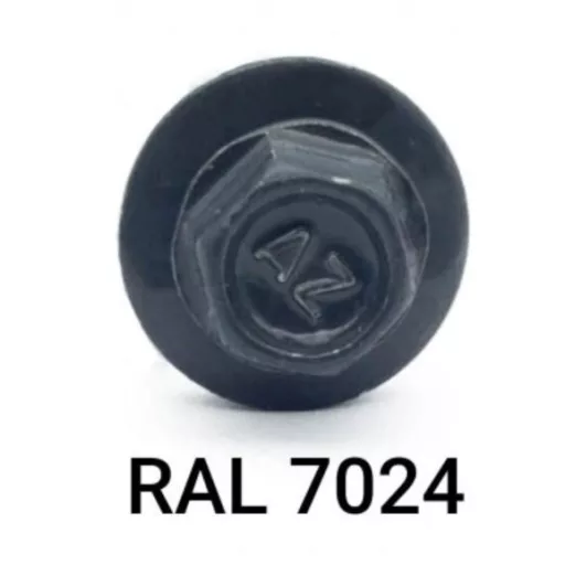 Lemezcsavar RAL 4,8x 19,0mm EPDM RAL7024  - ÖNFÚRÓ-FÉM HATL. DIN7504/K (grafitszürke)