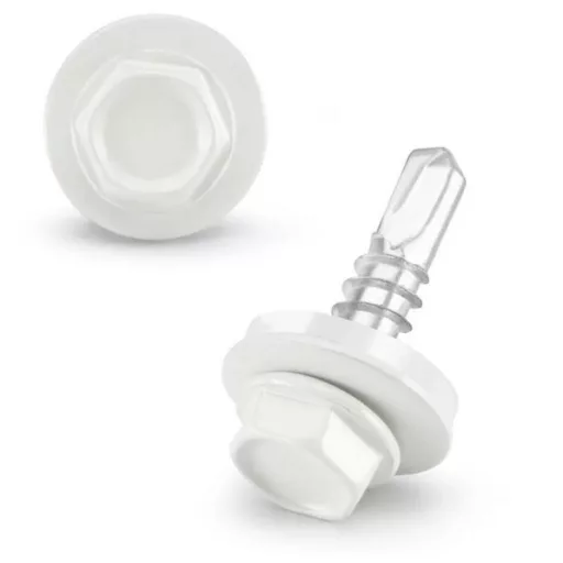 Lemezcsavar RAL 4,8x 19,0mm EPDM RAL9002  - ÖNFÚRÓ-FÉM HATL. DIN7504/K (szürkésfehér)