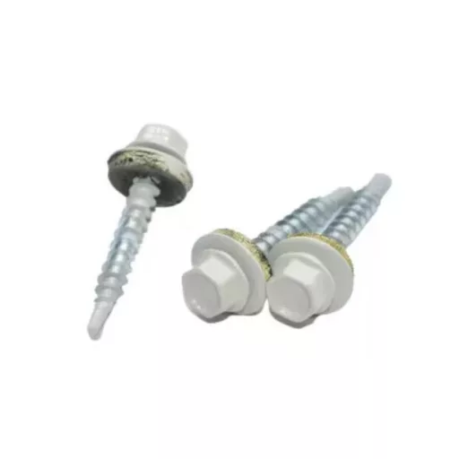 Lemezcsavar RAL 4,8x 19,0mm EPDM RAL9002  - ÖNFÚRÓ-FÉM HATL. DIN7504/K (szürkésfehér)