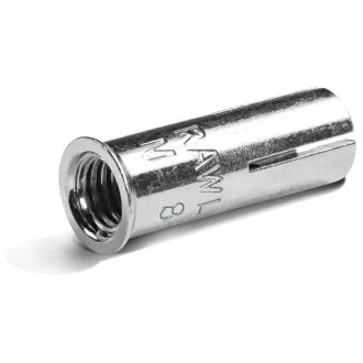   Fémdűbel-MINŐSÍTETT M-10x25mm 12mm külső ACÉL-RAWL - ANGOL CE-ETA RÖVID-Peremes (R-DCL-10-25)
