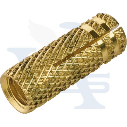 Fémdűbel-RÉZ M-12x38mm 15mm külső - 100db/doboz AKCIÓ!