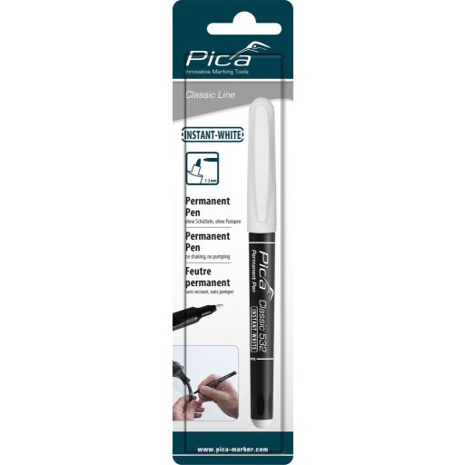 PICA jelölő Filc 532/52 - INSTANT_FEHÉR (1,0-2,0mm hegy)