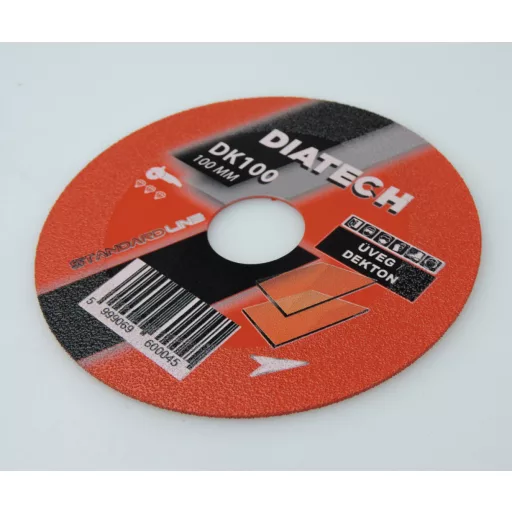 DIATECH üvegvágó és csiszolótárcsa DK100 100x22,2x30,0mm (Galván bevonatú tárcsa)