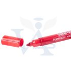 Filctoll permanent STREND-PRO PIROS   - vastag 4,0-5,0mm alkoholos kerek hegyű