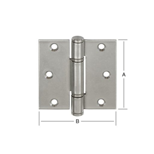 Csuklóspánt-A2 IMPORT /  90mm INOX -   90x  85x2,5mm (acél hengercsapos)    