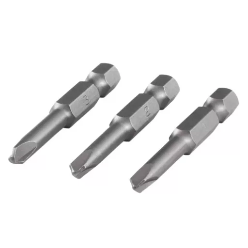 Gépi bit-fej TRI-WING készlet TW 1-2-3x50mm 1/4" - WOLFCRAFT Ferde 3 ágú-bitfej