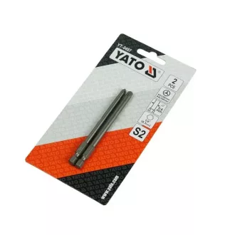   Gépi bit-fej TRI-WING készlet TW 2-4x100mm 1/4" - YATO Ferde 3 ágú-bitfej