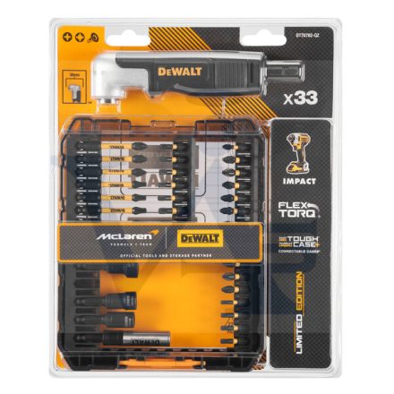 DEWALT Bitfej készlet DT70782-QZ - McLaren Edition, 33 részes TSTAK tárolóval! (Impact ready)