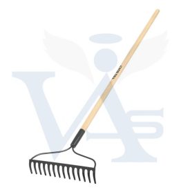   TRUPER gereblye, nyelezett TRU_BUILT - 14-fog / 350mm széles (1400mm-FA nyéllel)