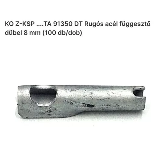 Gipszkartonfüggesztő dűbel 8mm - Beüthető rugós (foszfátozott)