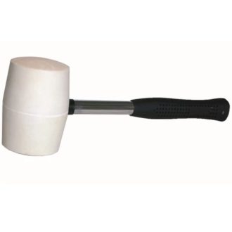 Gumi kalapács 65mm 970gr BAUTOOL (fehér-fém nyél)