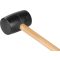 Gumi kalapács 90mm FA-nyél FEKETE  - STR-PRO 900gr.